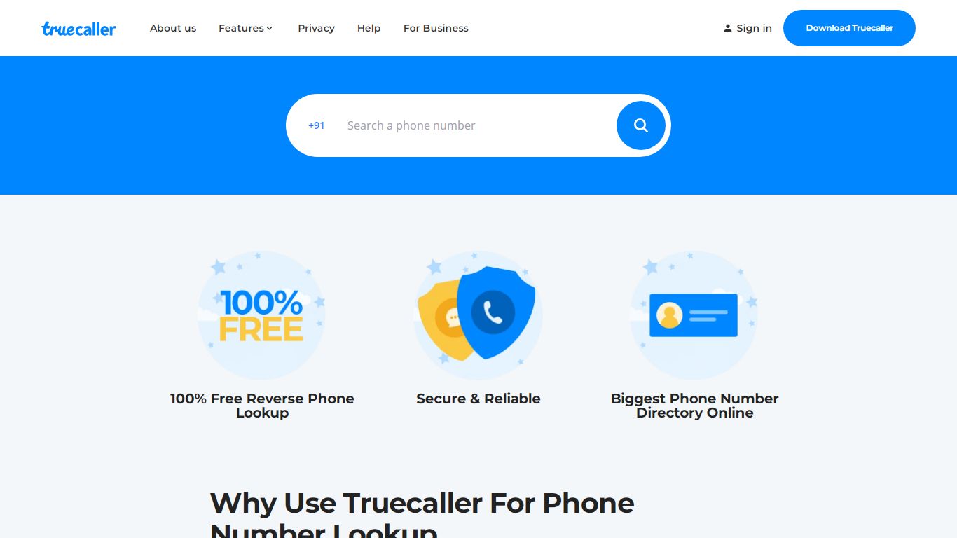 Free Reverse Phone Number Lookup by Truecaller